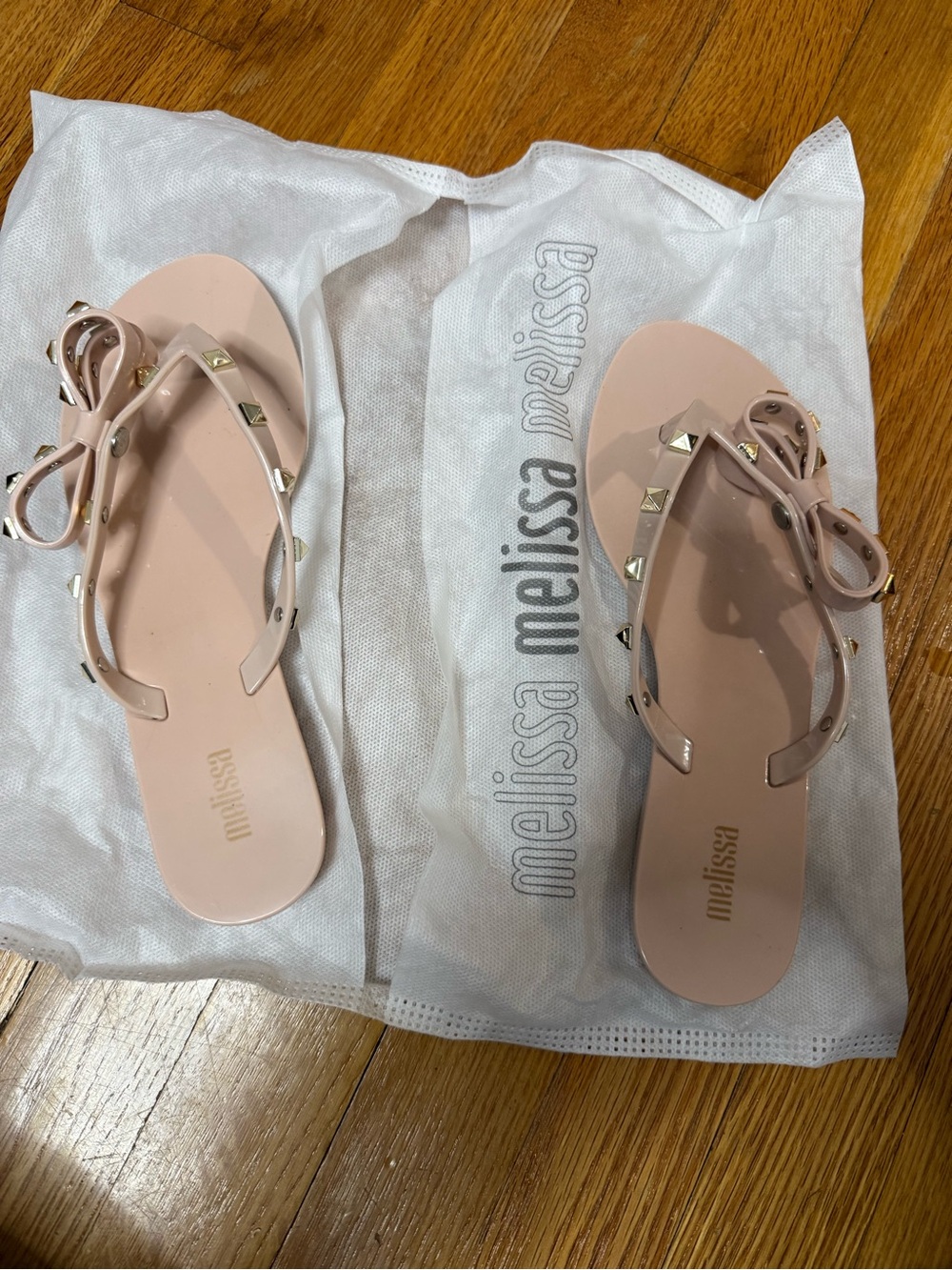 Melissa Harmonic Studs Pink Gold Sandals
